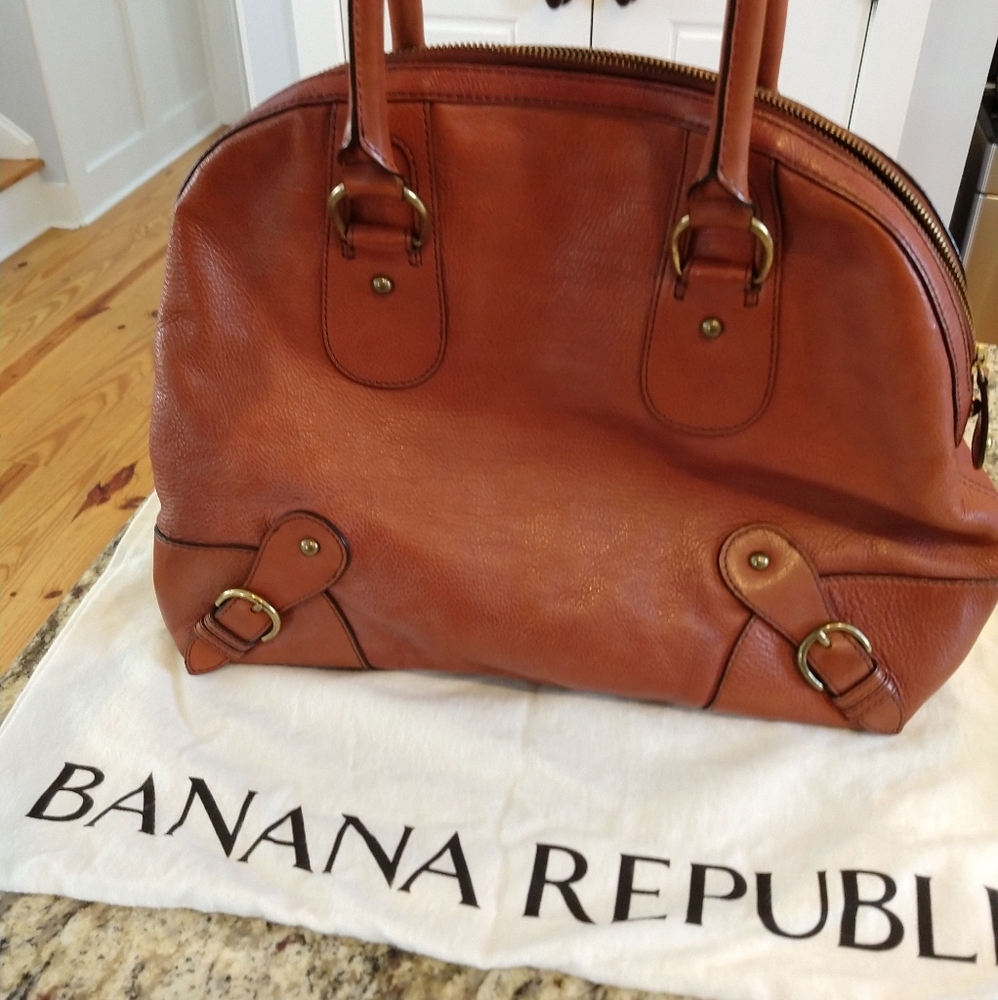 Banana Republic large satchel purse EUC